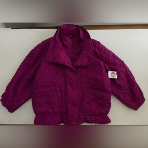 Women's Purple Puffer Jacket